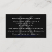 Carte de visite de centre de représentation de (Dos)