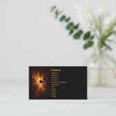 Carte de visite de cercle de feu (Debout devant)