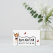 Carte de visite de cerf de Boho Buck Head Browning (Debout devant)