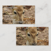 Carte de visite de cerfs communs de Bambi (Devant / Derrière)