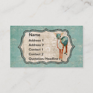 Carte de visite de cerfs communs/étiquettes azurés