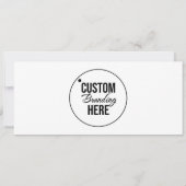 Carte de visite de certificat cadeau moderne avec  (Dos)