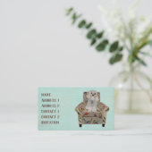 Carte de visite de CHAISE de CHIEN et d'OISEAU (Debout devant)