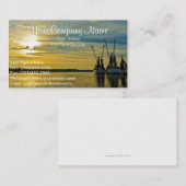 Carte de visite de chalutiers de bateau de (Devant / Derrière)