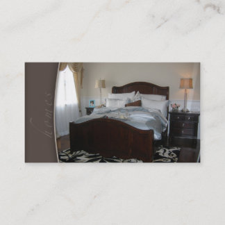 Carte de visite de chambre à coucher d'échafaudage