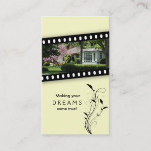 Carte de visite de Chambre de film d'immobiliers