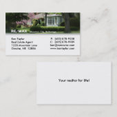 Carte de visite de Chambre de jaune d'immobiliers (Devant / Derrière)