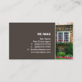 Carte de visite de Chambre de pavé rond (Dos)