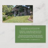 Carte de visite de Chambre de service de la (Devant / Derrière)