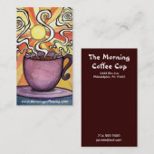 Carte de visite de Chambre de tasse de café du (Devant / Derrière)