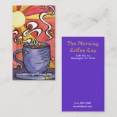 Carte de visite de Chambre de tasse de café du (Devant / Derrière)