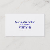 Carte de visite de Chambre d'escaliers (Dos)