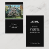 Carte de visite de Chambre d'immobiliers de fleurs (Devant / Derrière)