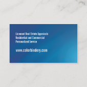 Carte de visite de Chambre et à la maison (Dos)