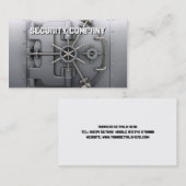 Carte de visite de chambre forte de banque (Devant / Derrière)