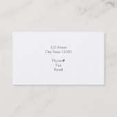 Carte de visite de champ de ferme (Dos)