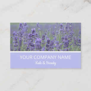 Carte de visite de champ Lavender