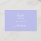 Carte de visite de champ Lavender (Dos)