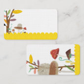 Carte de visite de champignons (Devant / Derrière)