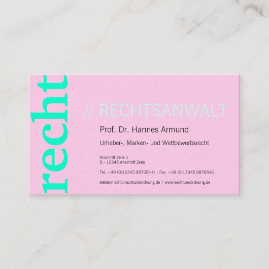 Carte de visite de chancellerie (Devant)