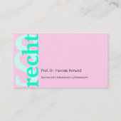 Carte de visite de chancellerie (Dos)