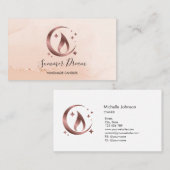 Carte de visite de chandelle de miel simple et mod (Devant / Derrière)