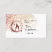 Carte de visite de chandelle de miel simple et mod (Dos)