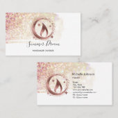 Carte de visite de chandelle de miel simple et mod (Devant / Derrière)