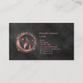 Carte de visite de chandelle de miel simple et mod (Dos)