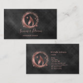 Carte de visite de chandelle de miel simple et mod (Devant / Derrière)