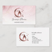 Carte de visite de chandelle de miel simple et mod (Devant / Derrière)