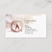 Carte de visite de chandelle de miel simple et mod (Dos)