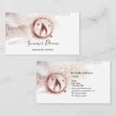 Carte de visite de chandelle de miel simple et mod (Devant / Derrière)