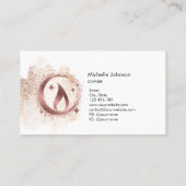 Carte de visite de chandelle de miel simple et mod (Dos)