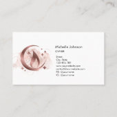 Carte de visite de chandelle de miel simple et mod (Dos)