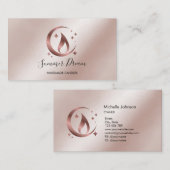 Carte de visite de chandelle de miel simple et mod (Devant / Derrière)