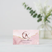 Carte de visite de chandelle de miel simple et mod (Debout devant)