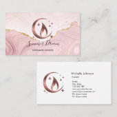 Carte de visite de chandelle de miel simple et mod (Devant / Derrière)