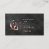 Carte de visite de chandelle de miel simple et mod (Dos)