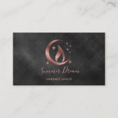 Carte de visite de chandelle de miel simple et mod (Devant)