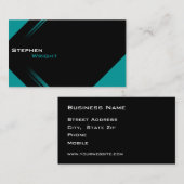 Carte de visite de changement de couleur moderne t (Devant / Derrière)