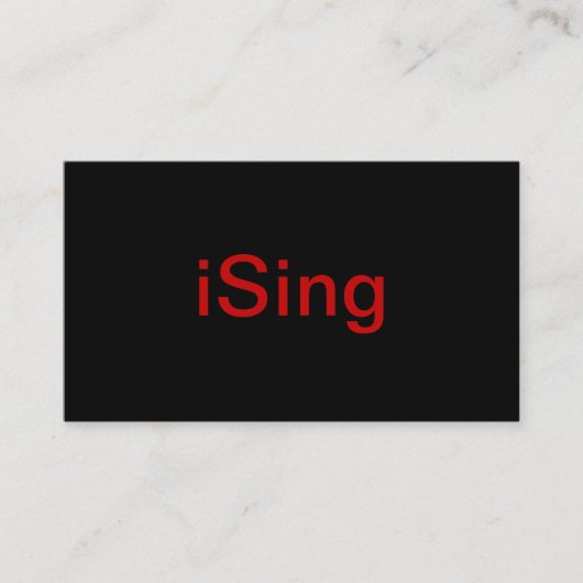 Carte de visite de chanteur (Devant)