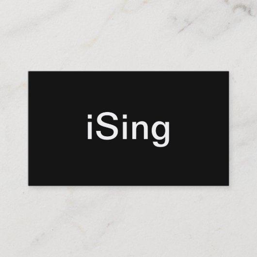 Carte de visite de chanteur (Devant)