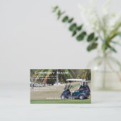 Carte de visite de chariot de golf (Debout devant)