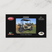 Carte de visite de chariot de golf (Dos)