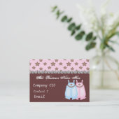 Carte de visite de charme de MAGASIN de BOUTIQUE (Debout devant)