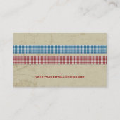 Carte de visite de charme de pays (Dos)