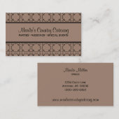 Carte de visite de charme de pays, Latte (Devant / Derrière)