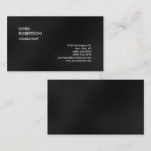 Carte de visite de charme gris clair (Devant / Derrière)