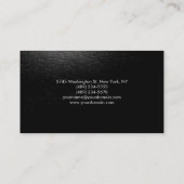 Carte de visite de Charming Grey Motif (Dos)